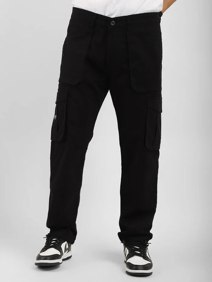 Camden Plus Size Black Cotton Cargo