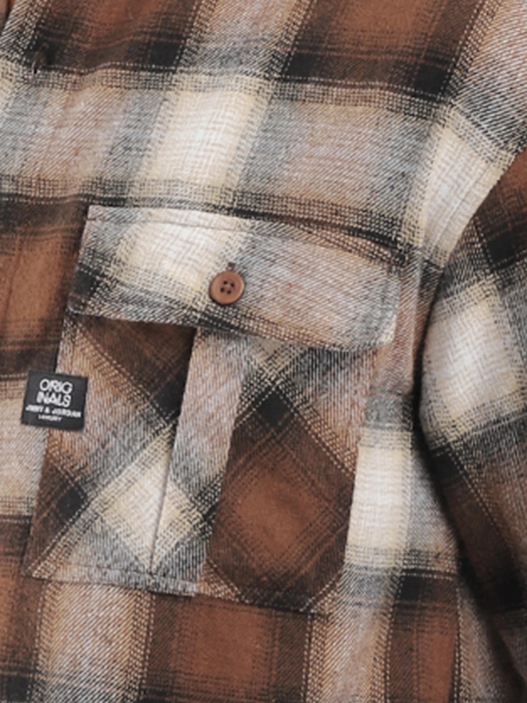 Kensington Brushed Brown Check Shirt