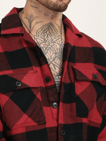 Twisted Traditions Red Full Sleeve Shirt