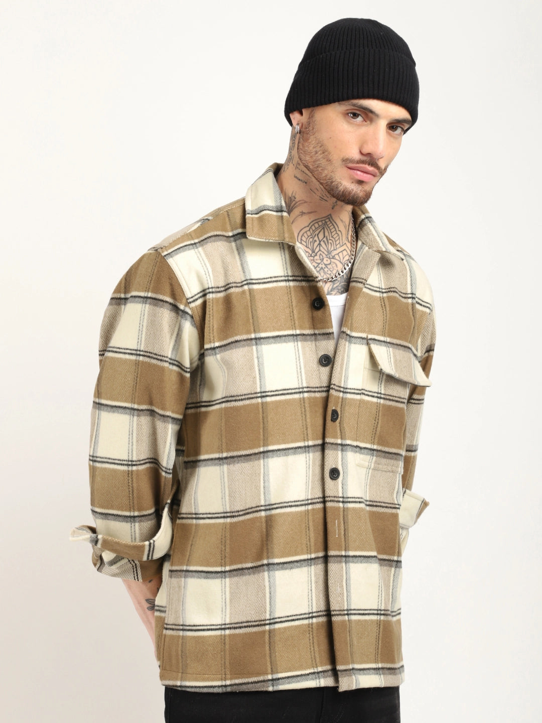 Gloucester Street Beige Winter Heavy Shirt