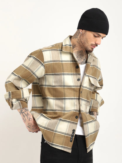 Gloucester Street Beige Winter Heavy Shirt