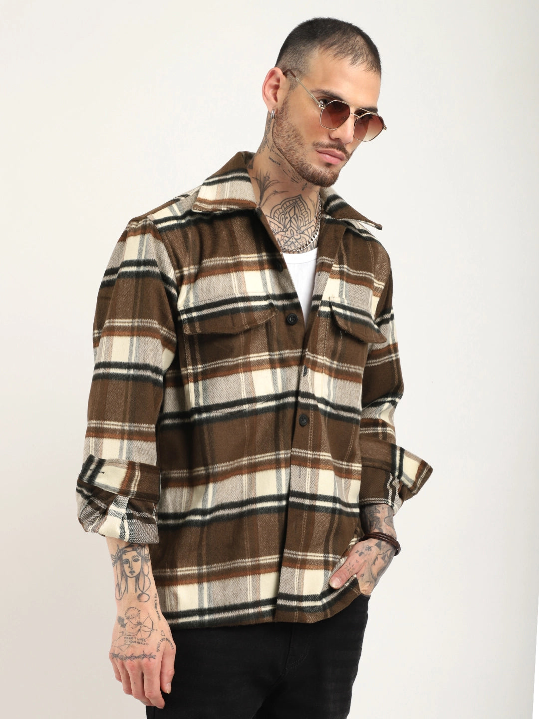 Hampstead Loom Brown Heavy Winter Shirt