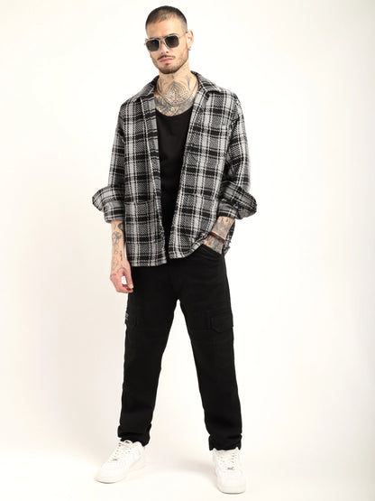 Starlit Black Check Full Sleeve Shirt