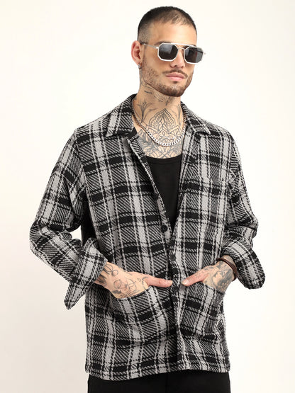 Starlit Black Check Full Sleeve Shirt