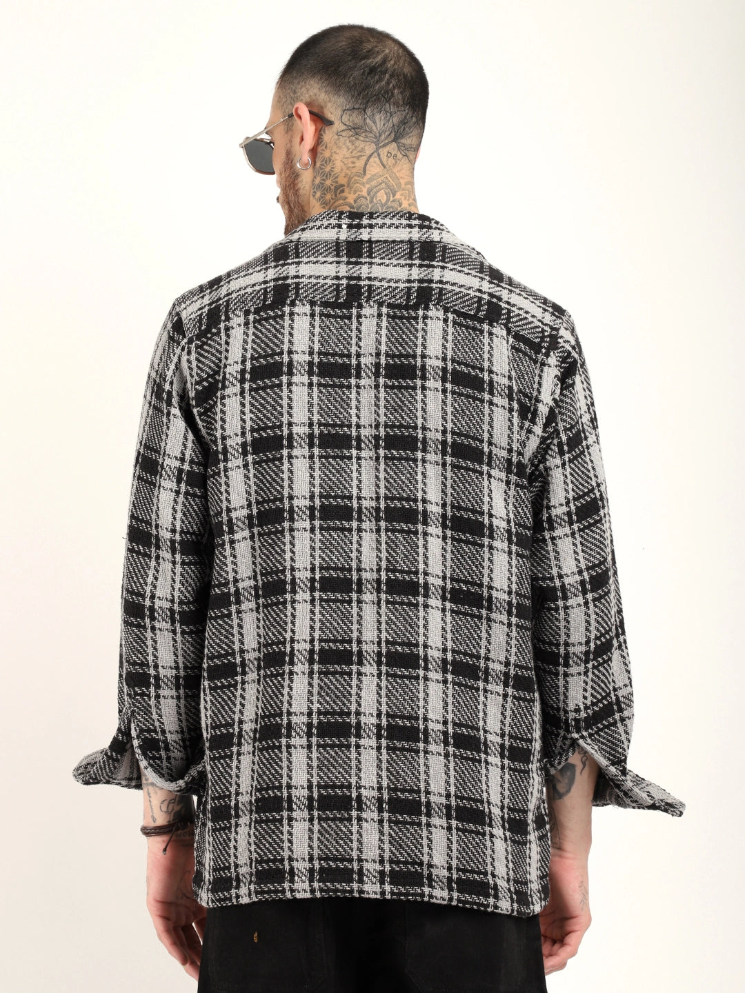 Starlit Black Check Full Sleeve Shirt