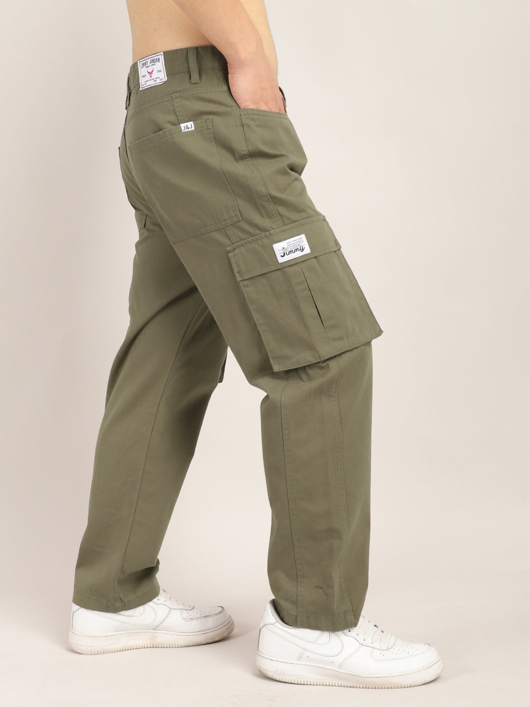 London Loadout Umber Brown Cotton Twill Plus Size Cargo