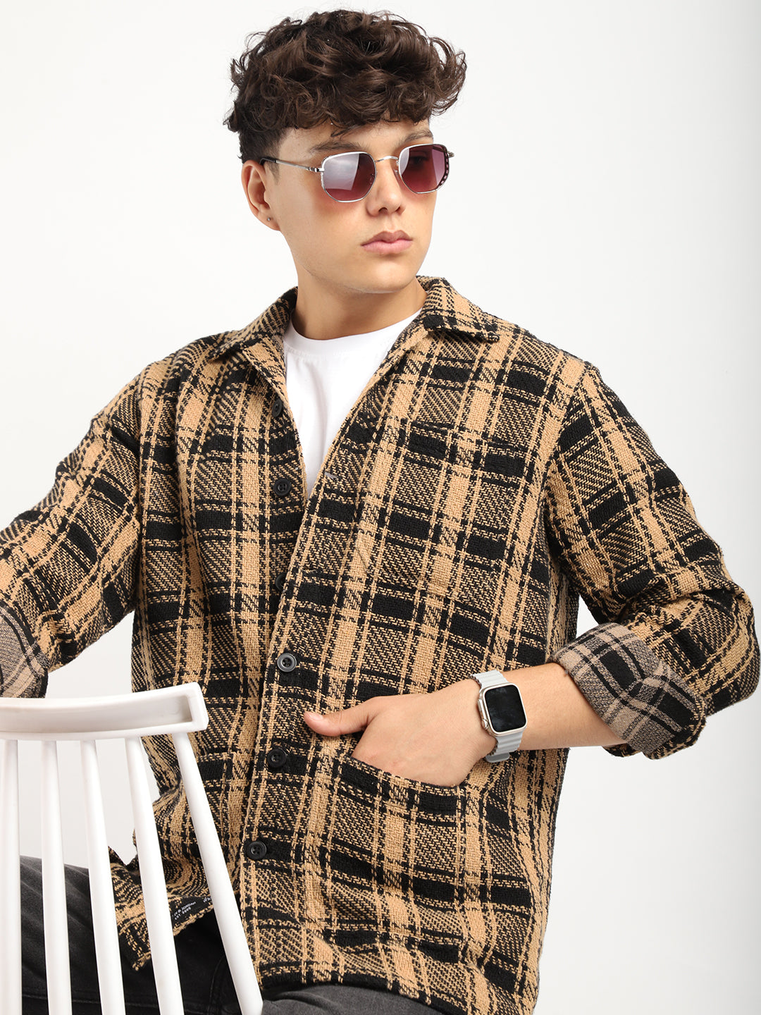 Starlit Brown Check Full Sleeve Shirt