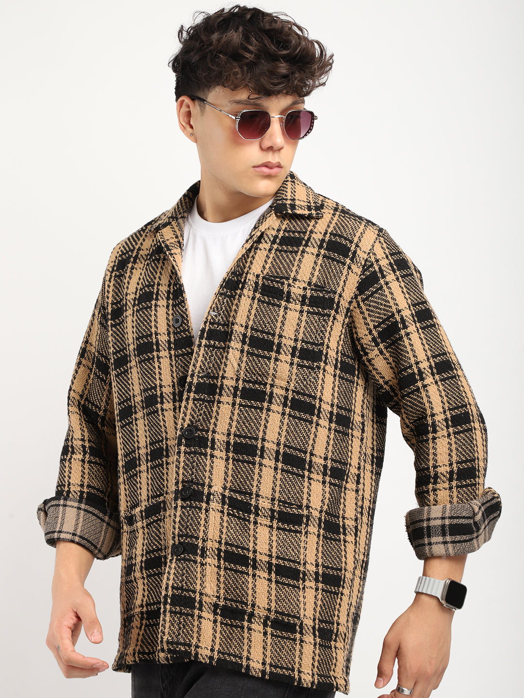 Starlit Brown Check Full Sleeve Shirt