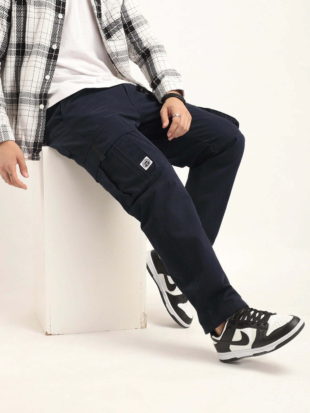 Urban Nomad Navy Blue Denim Cargo