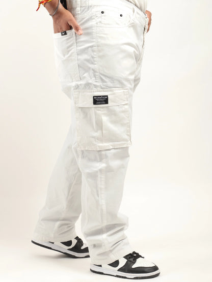 Tornado full length White Plus size cargo