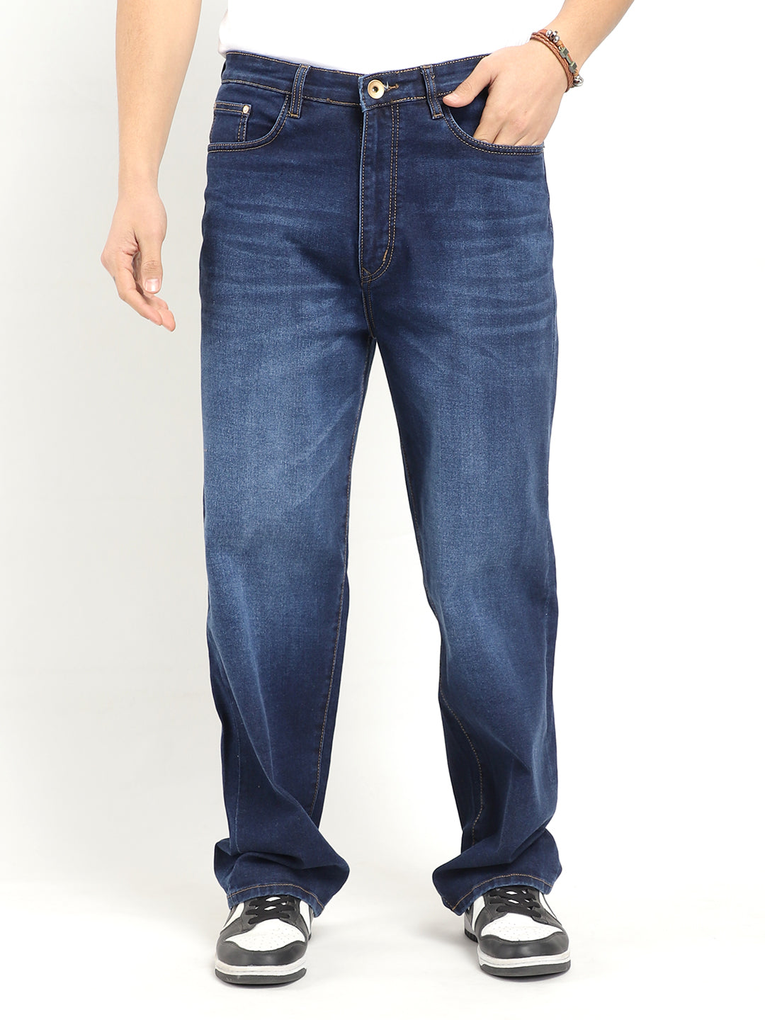 Old Street Dark Blue Denim Cargo