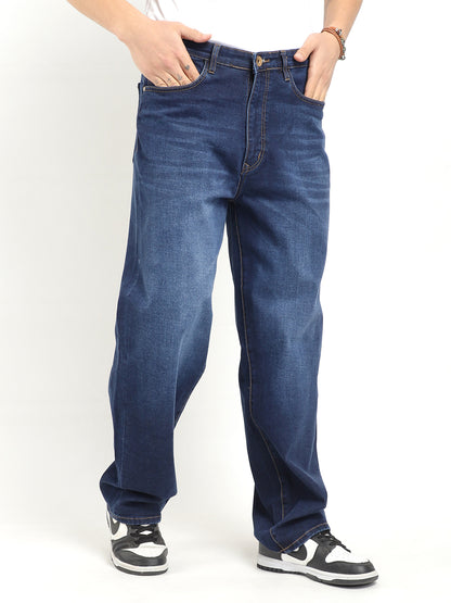 Old Street Dark Blue Denim Cargo