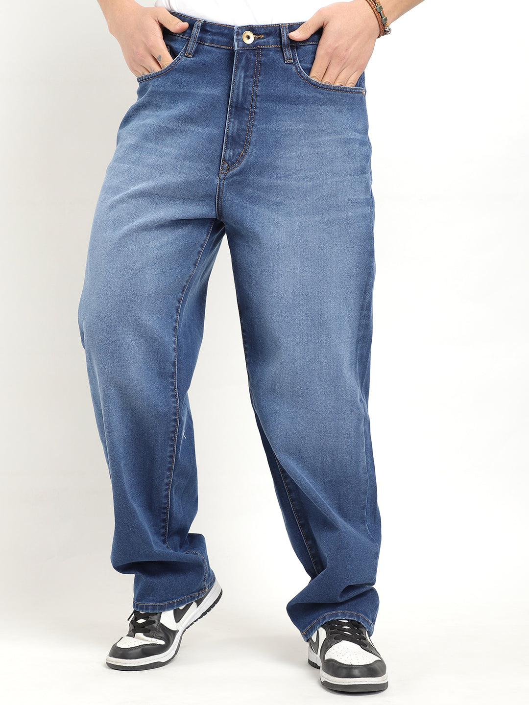 Old Street Light Blue Denim Cargo