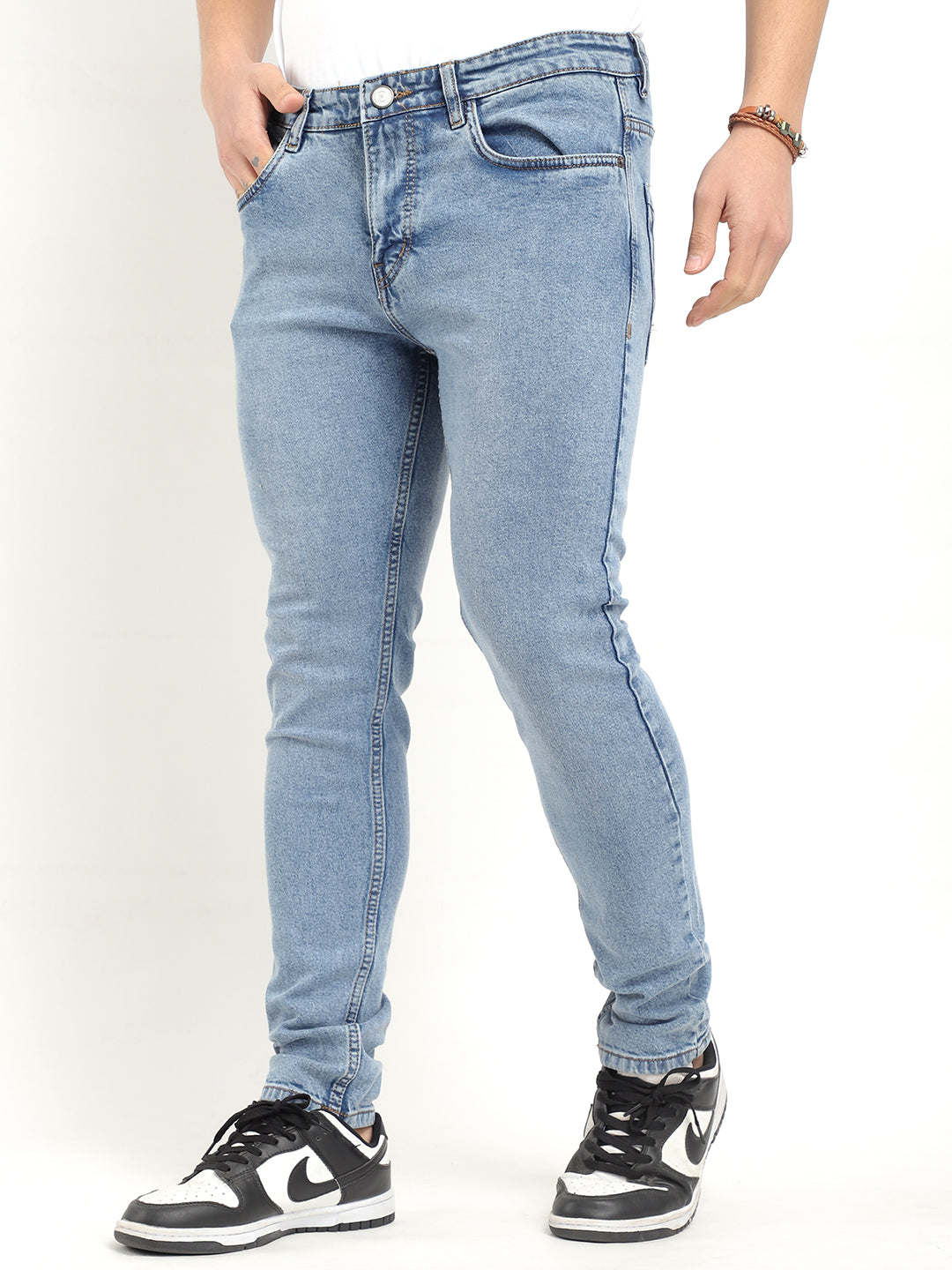 Indigo Fade Blue Denim Jeans