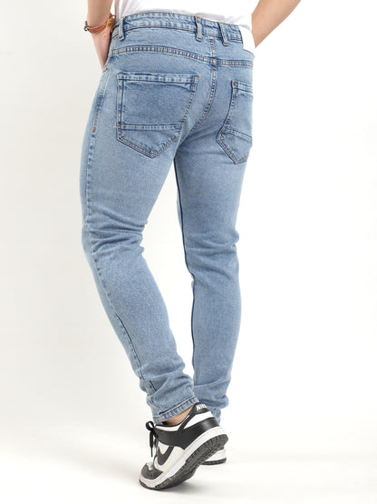 Indigo Fade Blue Denim Jeans