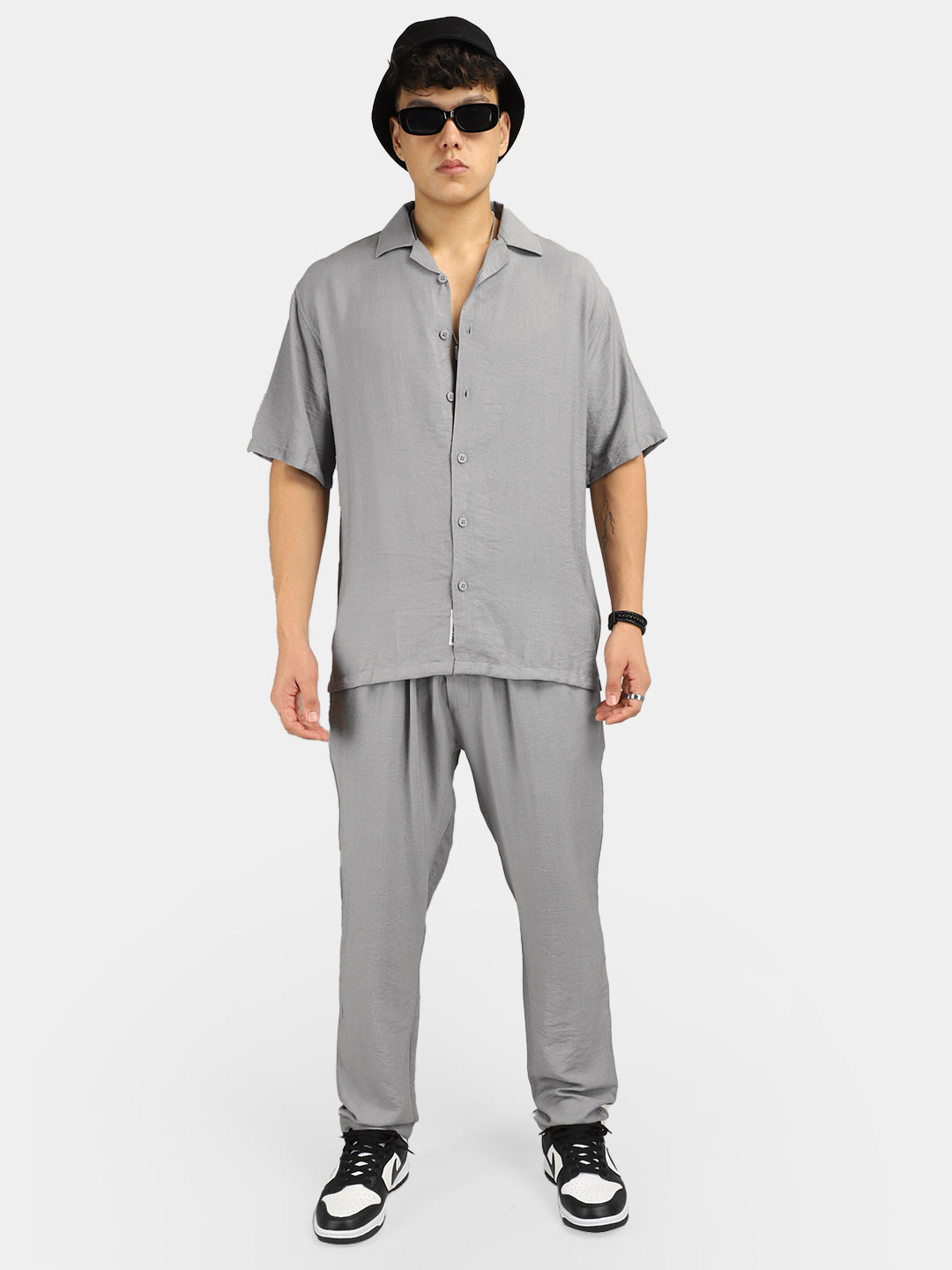 Linen Camden Combo Light Grey Co-Ord Set