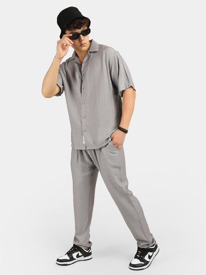 Linen Camden Combo Light Grey Co-Ord Set