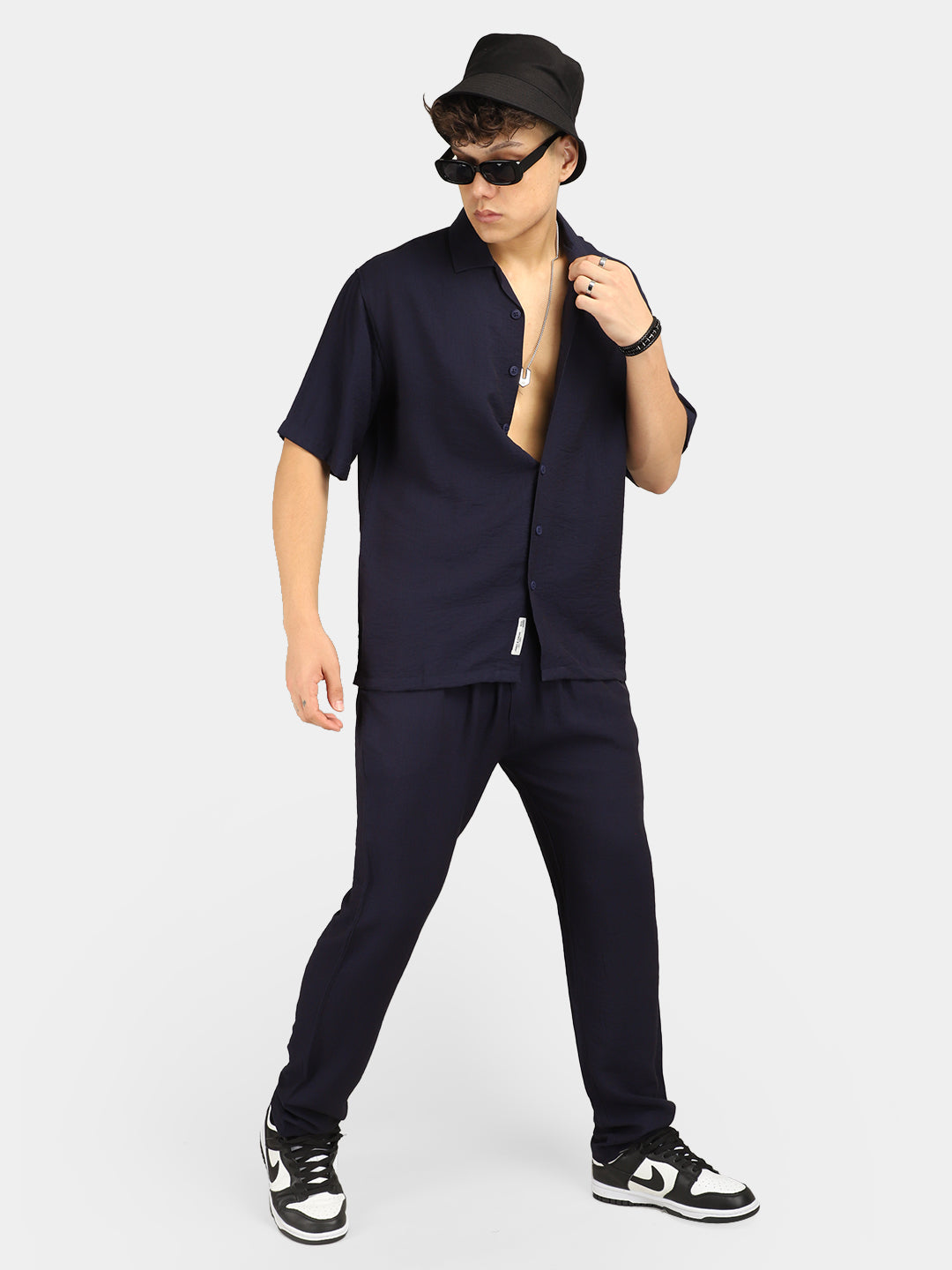 Linen Camden Combo Navy Co-Ord Set