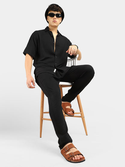 Linen Camden Combo Black Co-Ord Set