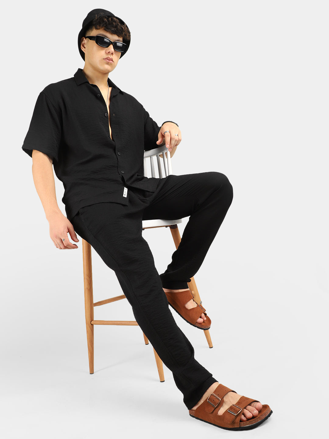 Linen Camden Combo Black Co-Ord Set