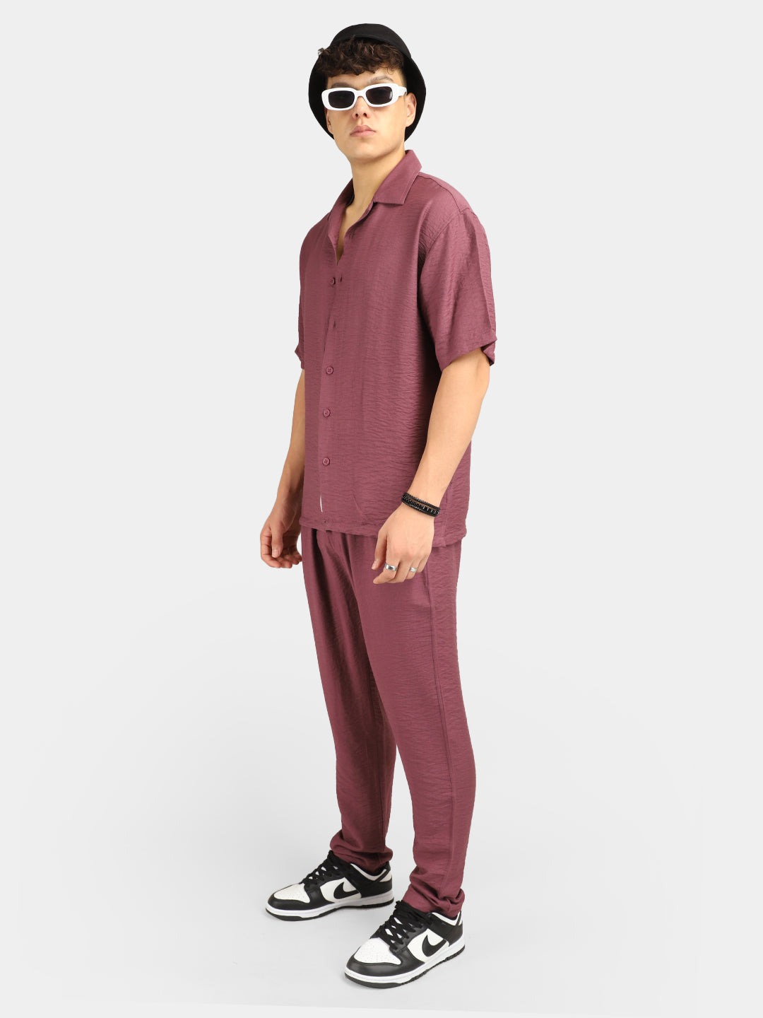 Linen Camden Combo Purple Co-Ord Set