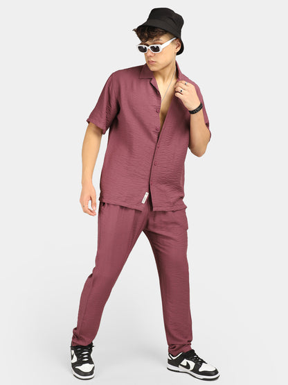 Linen Camden Combo Purple Co-Ord Set