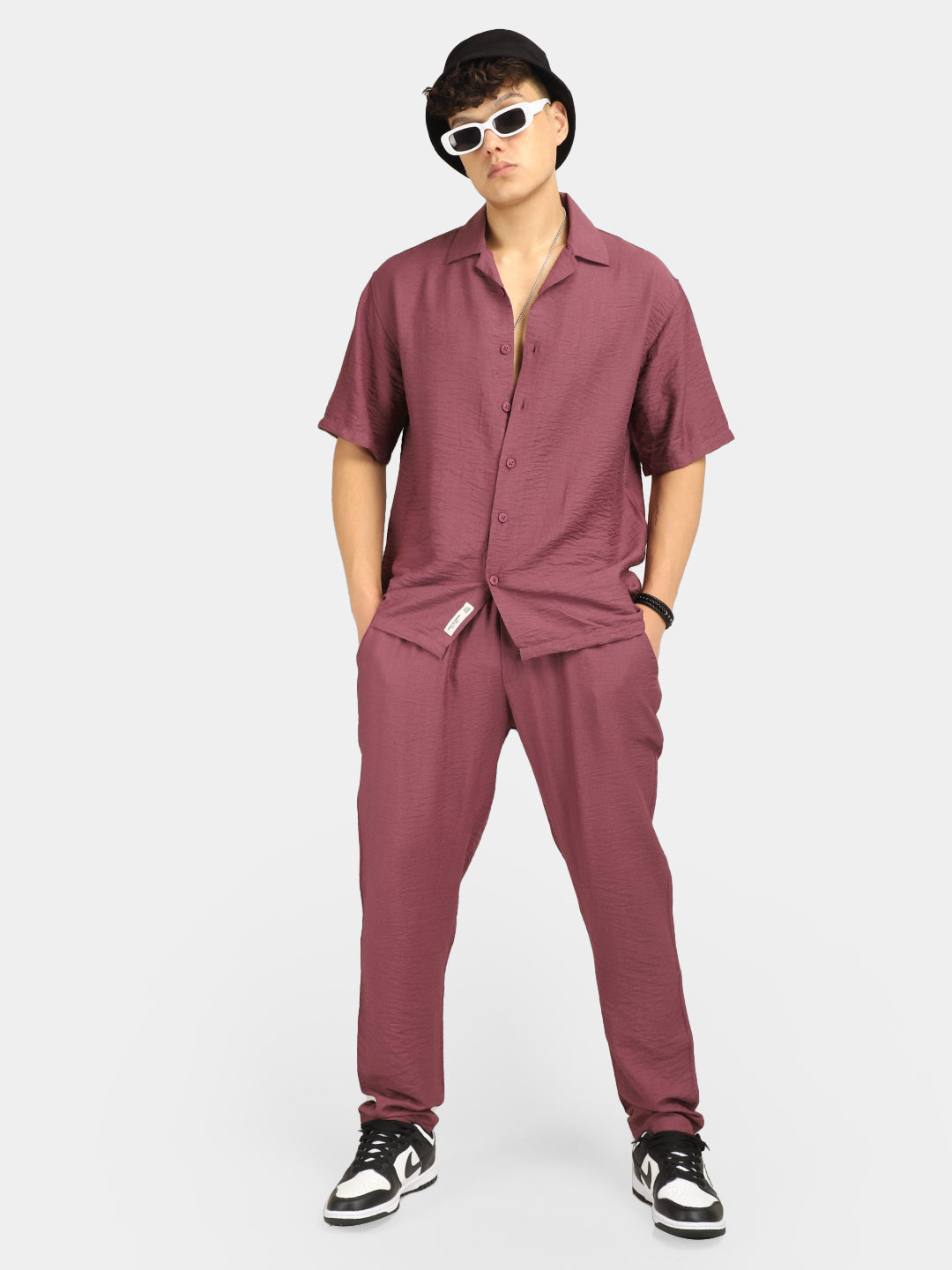 Linen Camden Combo Purple Co-Ord Set