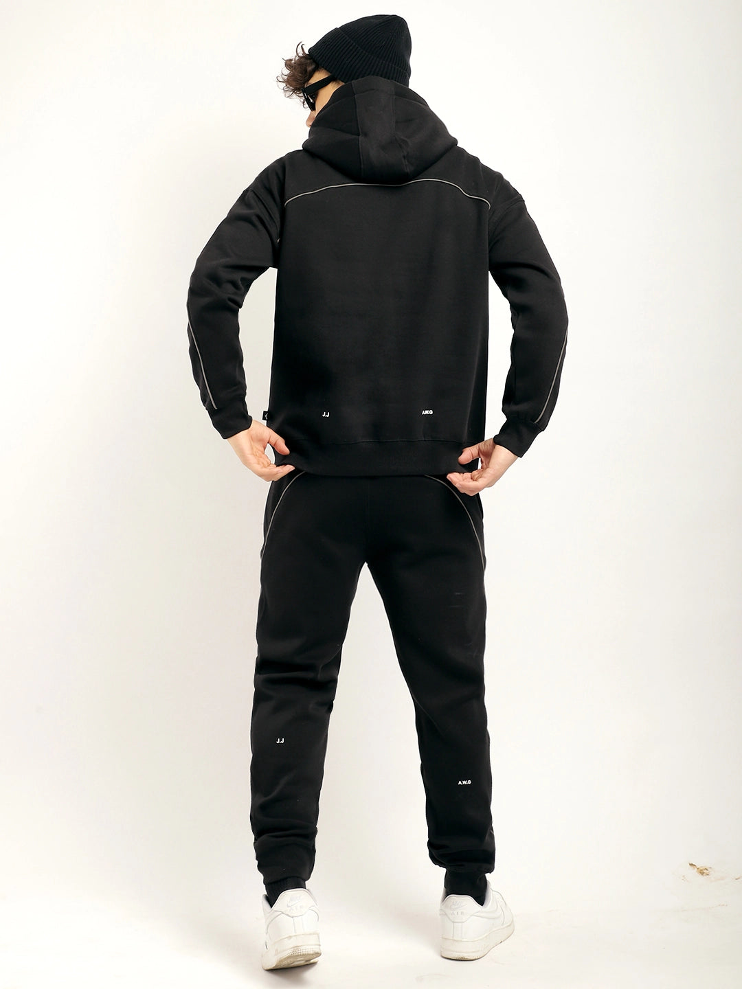 Mystic Match Fleece Black Tracksuit