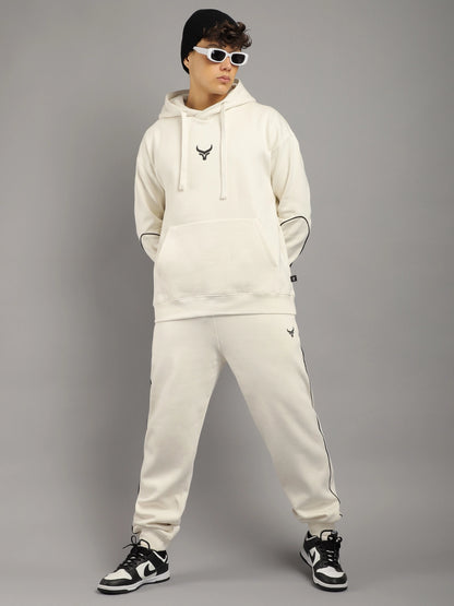 Mystic Match Fleece White Tracksuit