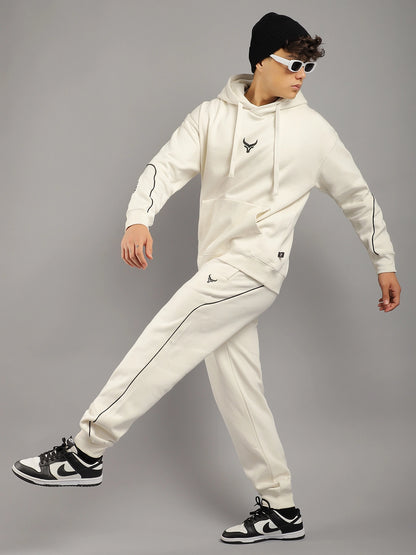 Mystic Match Fleece White Tracksuit