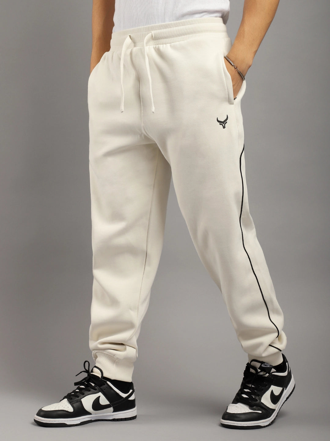 Mystic Match Fleece White Tracksuit