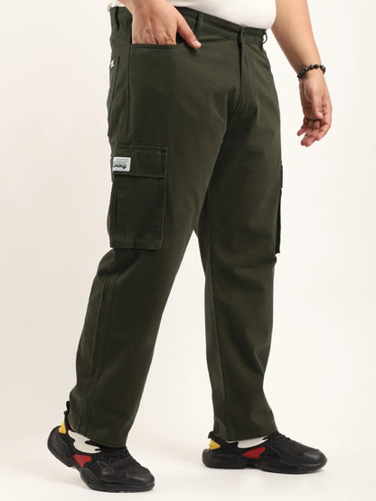 London Loadout Dark Olive Cotton Twill Plus Size Cargo