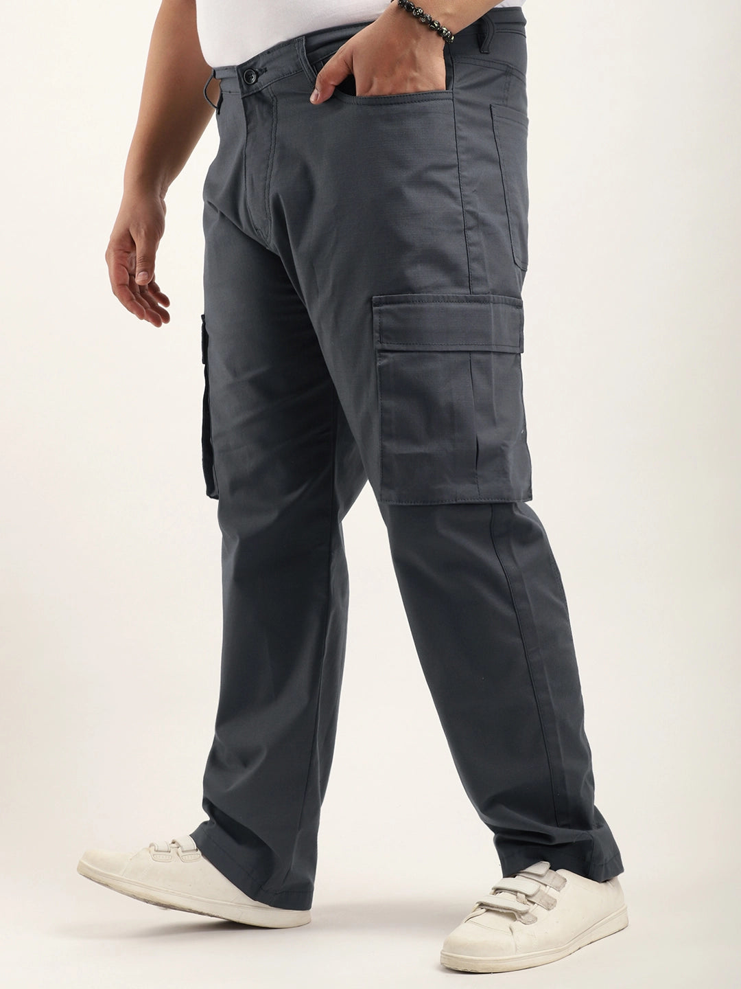 Tornado Full length Steel Grey Plus size cargo