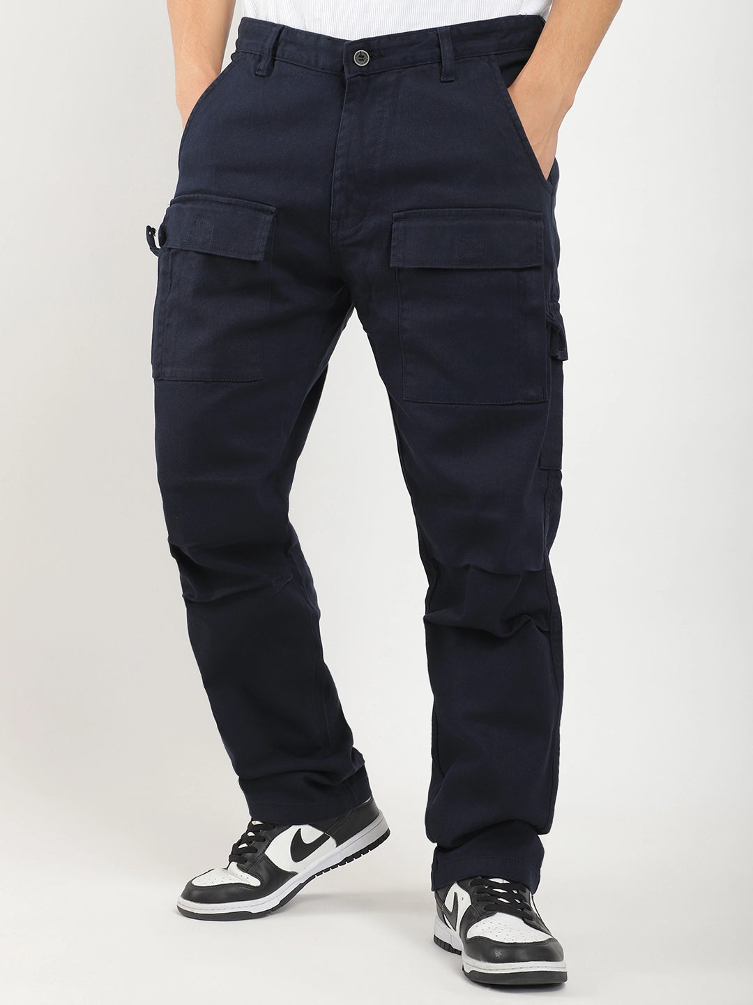 Cambridge Gear Navy Blue Cotton Cargo