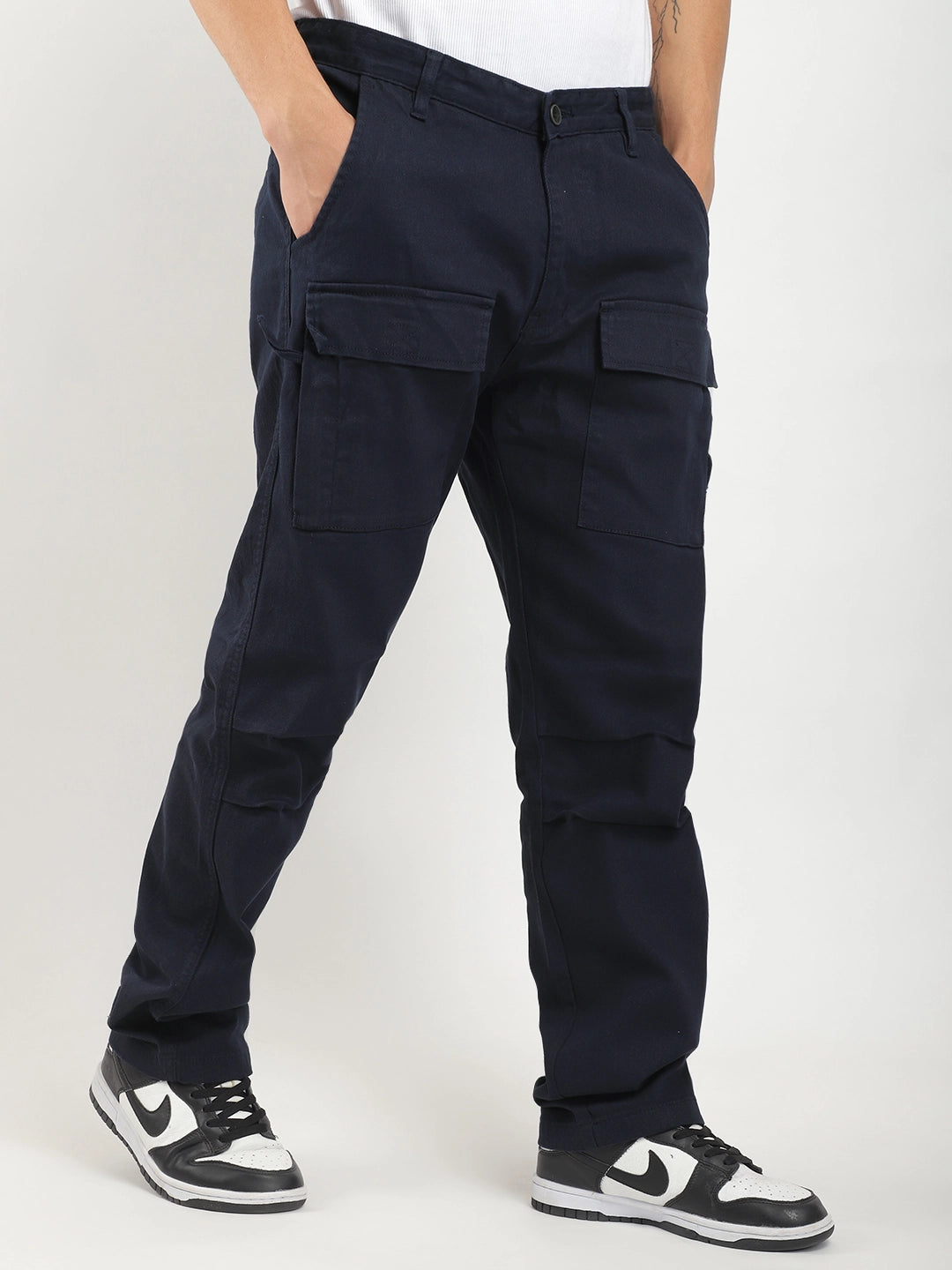 Cambridge Gear Navy Blue Cotton Cargo