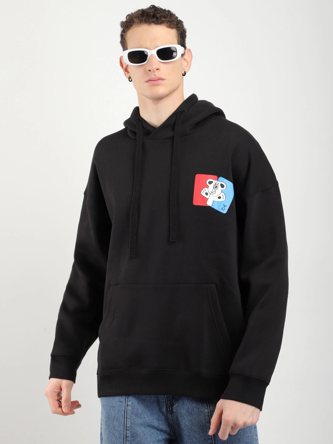 Lancaster Street Black Oversized Hoodie