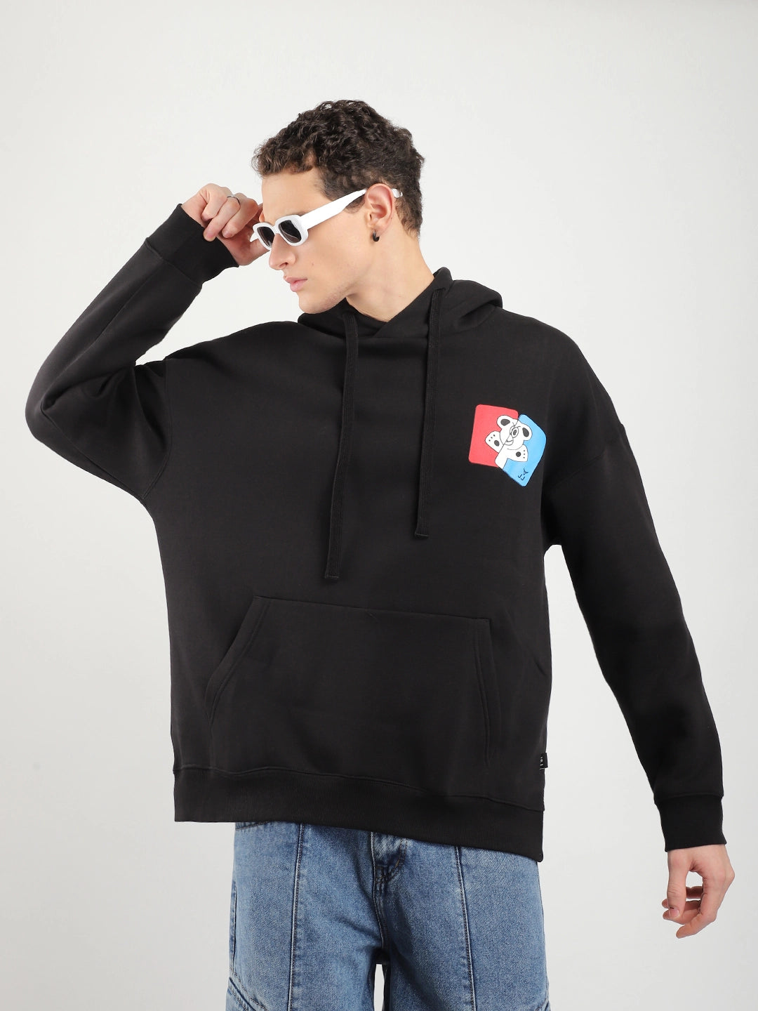 Lancaster Street Black Oversized Hoodie