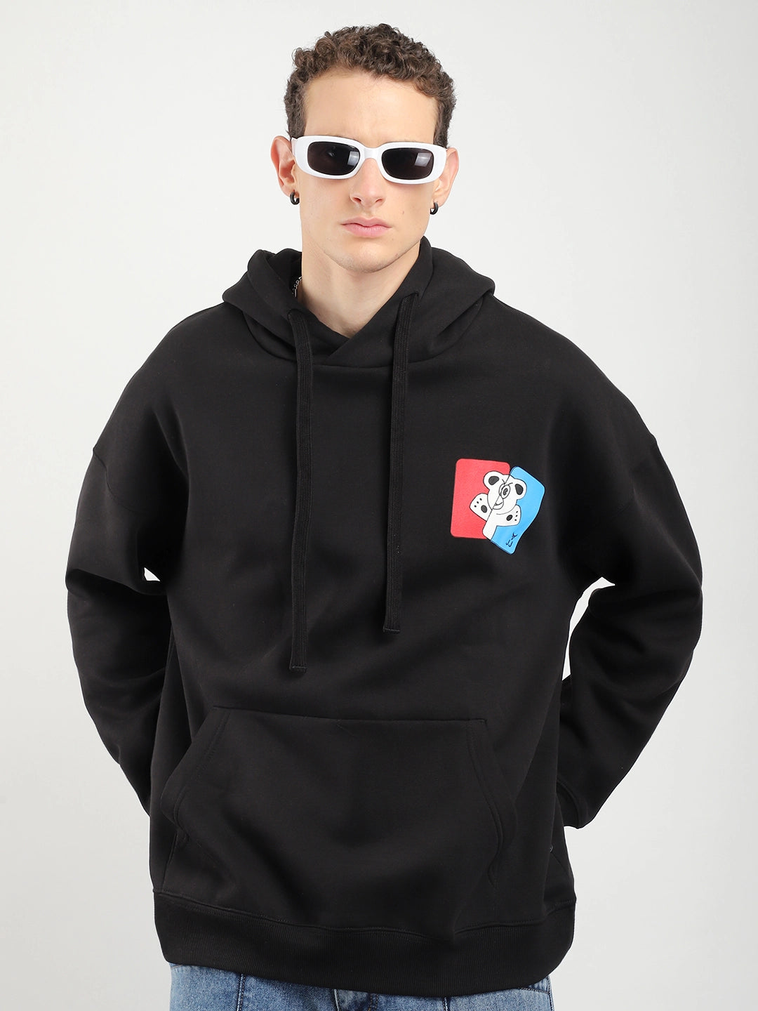 Lancaster Street Black Oversized Hoodie