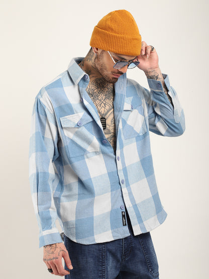 Urban Union Sky Blue Full Sleeve Shirt