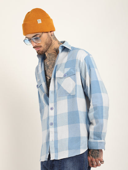 Urban Union Sky Blue Full Sleeve Shirt