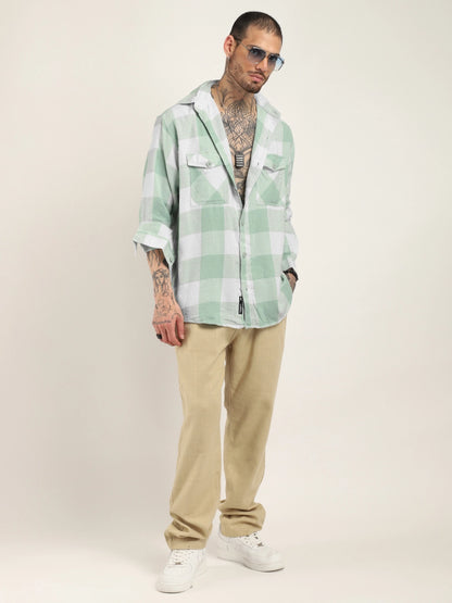 Urban Union Sea Green Full Sleeve Shirt