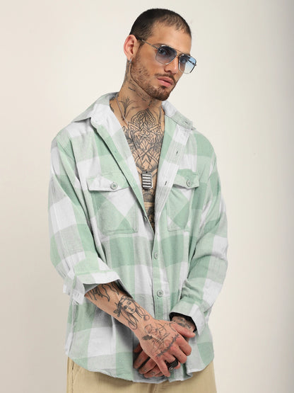 Urban Union Sea Green Full Sleeve Shirt