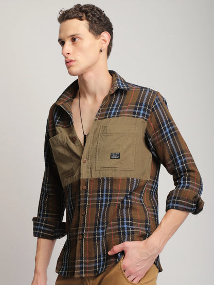 Brunswick Hues Brown Full Sleeve Shirt