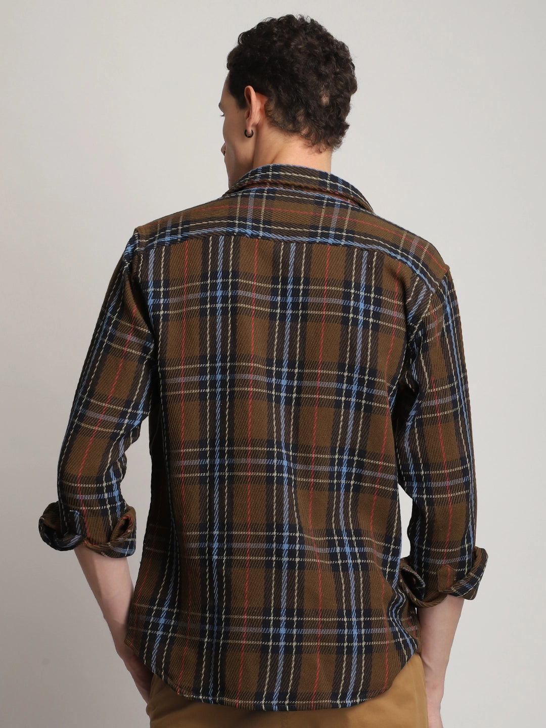 Brunswick Hues Brown Full Sleeve Shirt