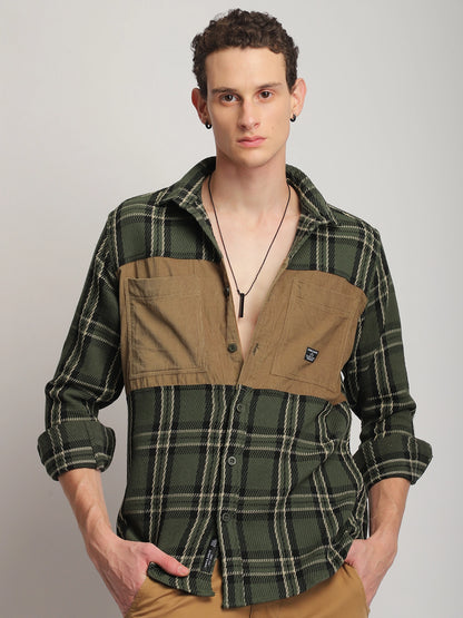 Brunswick Hues Green Full Sleeve Shirt