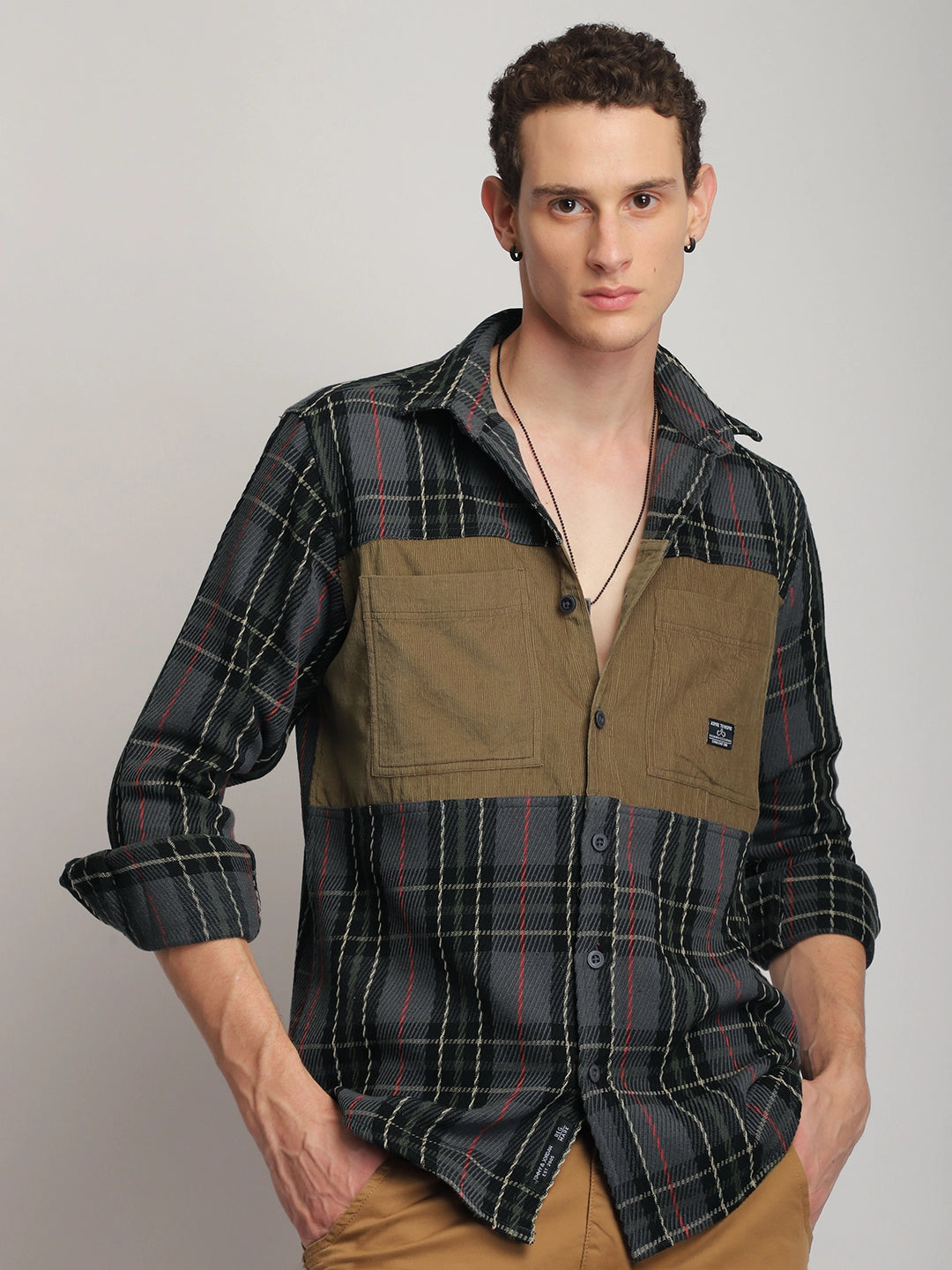 Brunswick Hues Dark Grey Full Sleeve Shirt