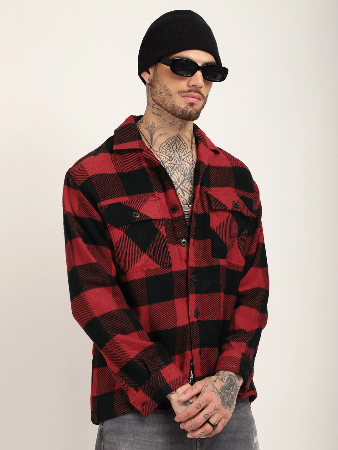 Twisted Traditions Red Full Sleeve Shirt