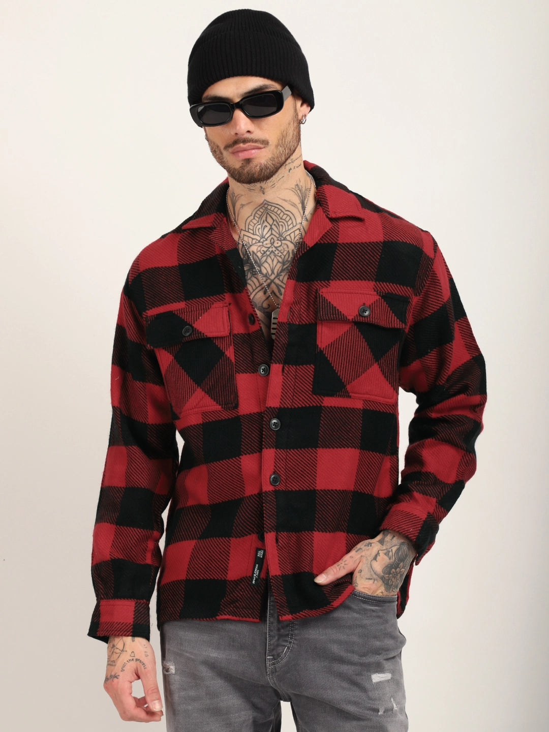 Twisted Traditions Red Full Sleeve Shirt