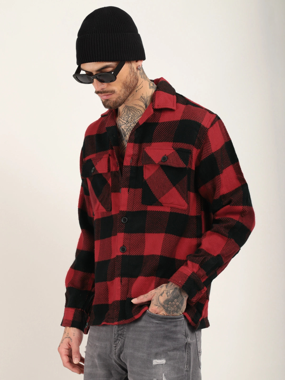 Twisted Traditions Red Full Sleeve Shirt