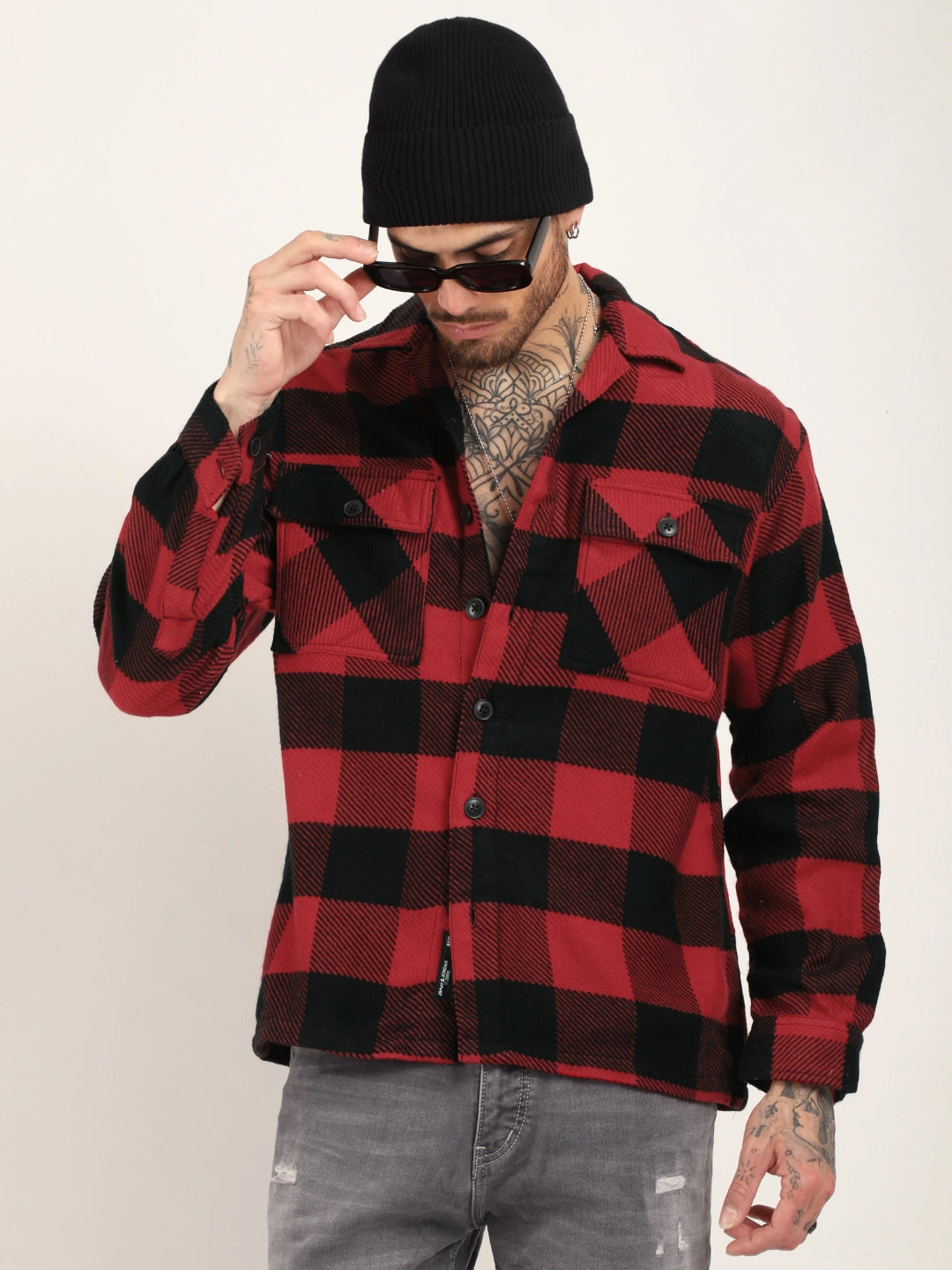 Twisted Traditions Red Full Sleeve Shirt